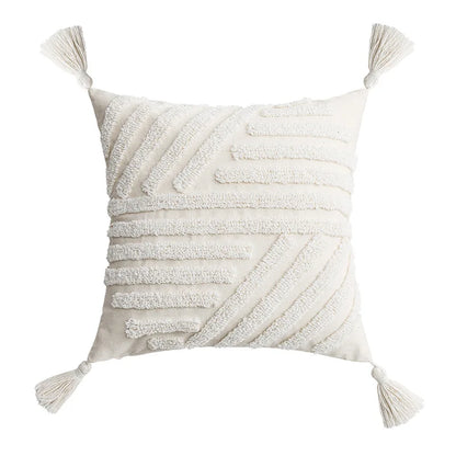 Decorbites™ Elfenbein-Gepolstertes Kissenbezug für Heimdekoration, Wohnzimmer, Sofa, Schlafzimmer
