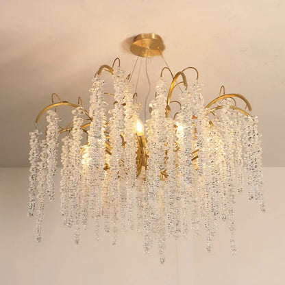 DecorBites™ Crystal LED Chandeliers: Luxury Ceiling Pendant Lighting for Home, Dining, and Living Spaces