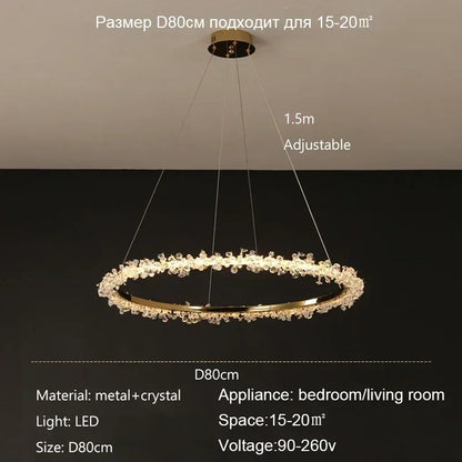 Decorbites™ Kristallanhänger-Lüster Moderne Luxus-Innenraumdekoration Beleuchtung