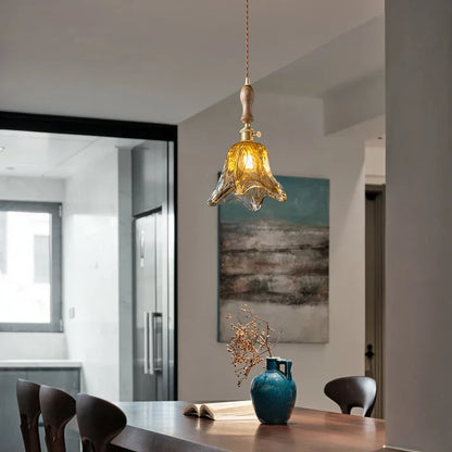 Decorbites™ LED Bernstein-Glas-Hängeleuchte – Amerikanischer Vintage-Stil für die Hausdekoration