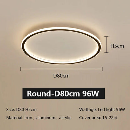 Decorbites™ LED-Deckenleuchte aus Eisen, dimmbar, modernes Lichtarmatur für das Wohnzimmer