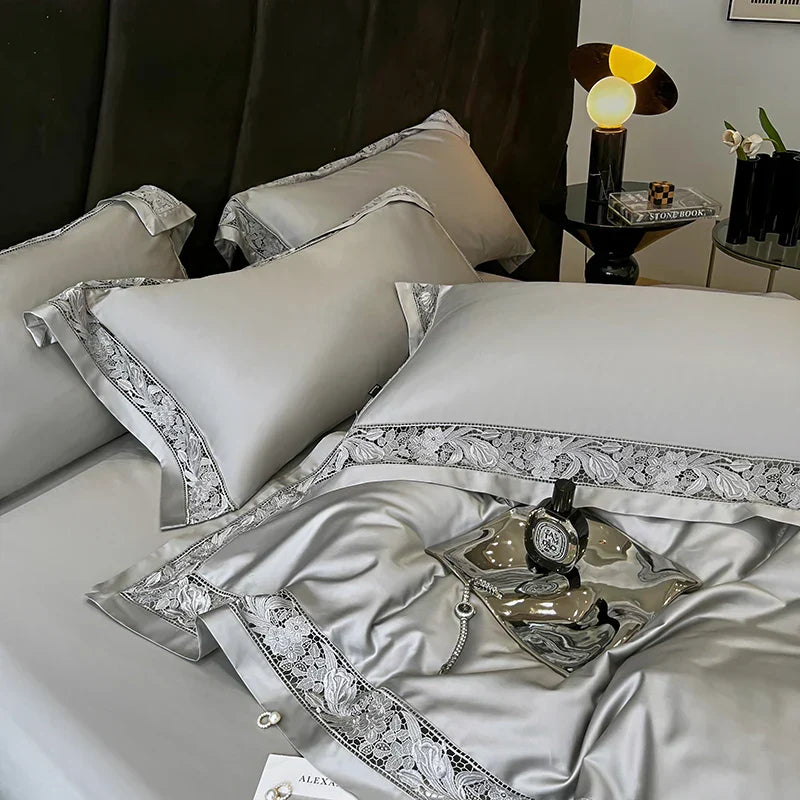 White Egyptian Cotton Bedding 1500TC Queen