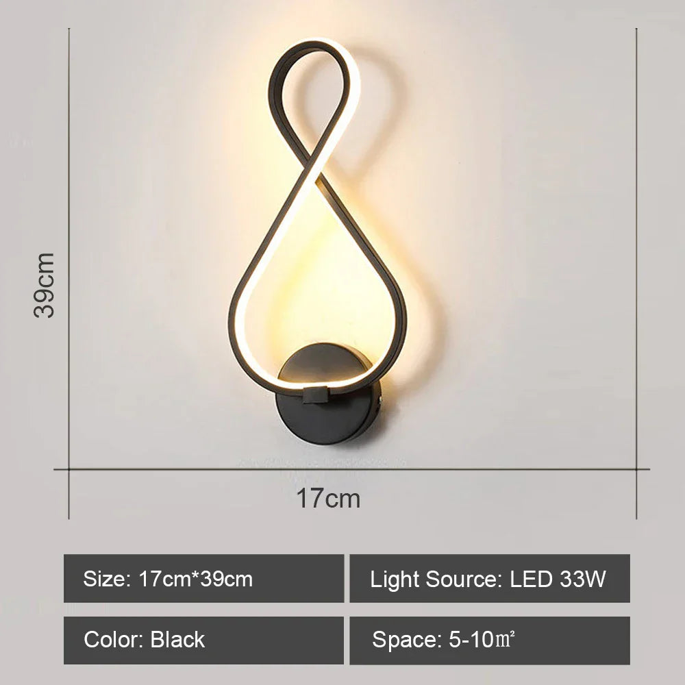 Decorbites™ LED-Acrylic-Wandlampenschirm für Schlafzimmer Wohnzimmer Heimdekoration