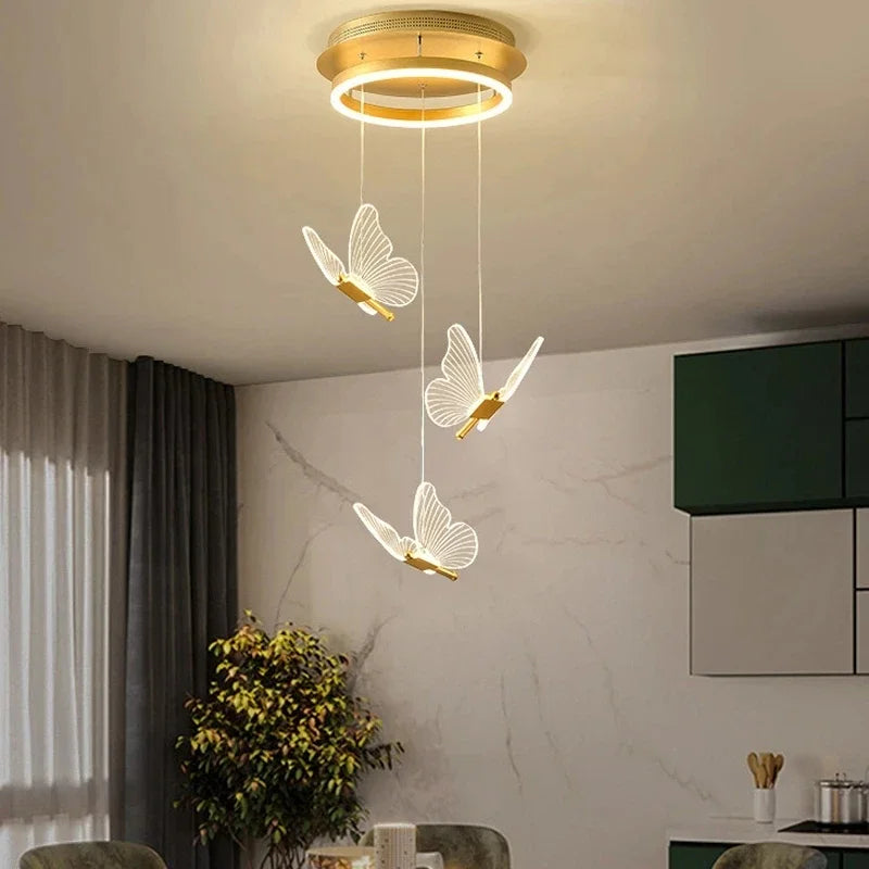 Decorbites™ LED-Kronleuchter: Modernes Schmetterlingsdesign, Acryl, Ausstellungshalle, Treppenhaus, Schlafzimmer-Nachtlampe Beleuchtungseinrichtungen