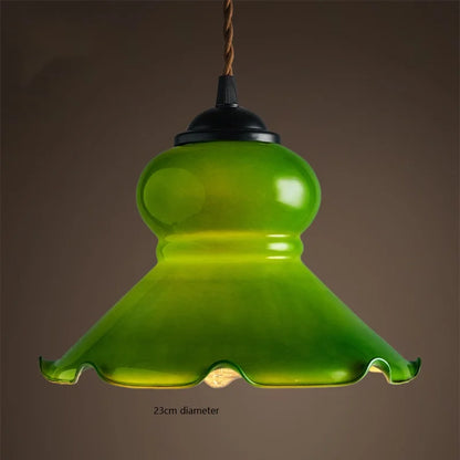Decorbites™ Grüne Glas-LED-Hängeleuchte für Zuhause, Restaurant, Bar und Loft-Stil-Dekoration.