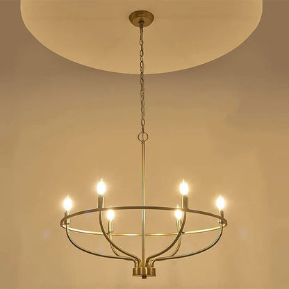 DecorBites™ Industrial Chandelier Light: Retro Iron Pendant Lamp for Living Room, Kitchen, Restaurant