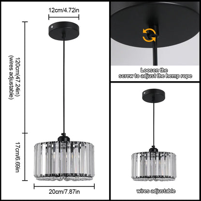 Decorbites™ Glas-LED-Kronleuchter Deckenleuchte Moderne Armatur für Wohn- und Esszimmer