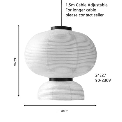 DecorBites™ Handmade White Paper Chandelier for Home and Restaurant