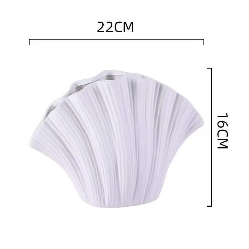 Decorbites™ Gradient Shell Keramikvase | Bunte Blumentopf Heimdekoration & Accessoires