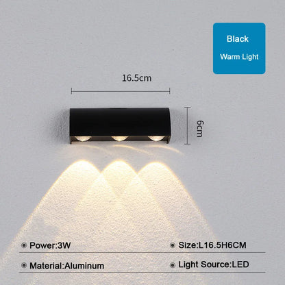 Decorbites™ LED-Wandleuchte 3W Innen- und Außenbereich Wasserdichte Beleuchtung für Schlafzimmer und Treppenhaus