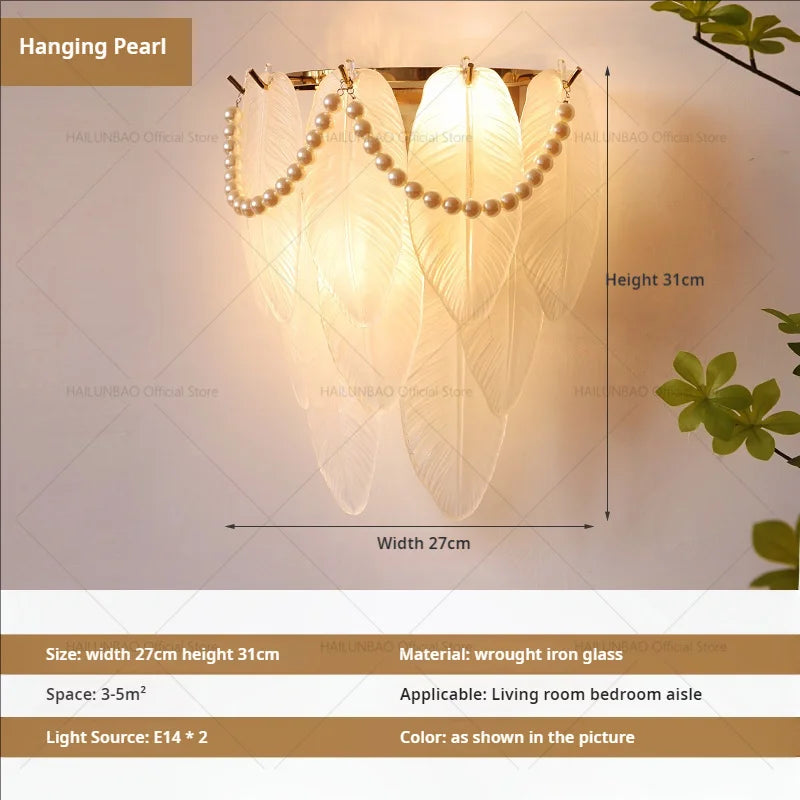 Crystal Glass Wall Lamp