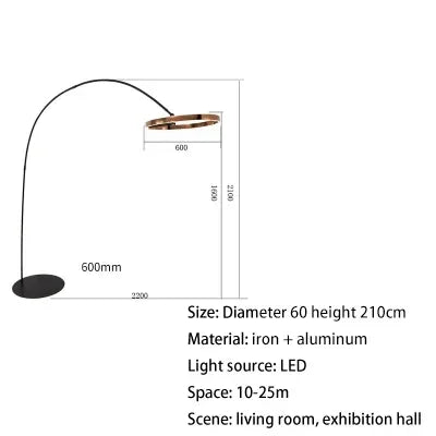 Decorbites™ Goldene Kupferne Schwarze Dimmbare LED Stehlampe für Wohnzimmer und Hotel