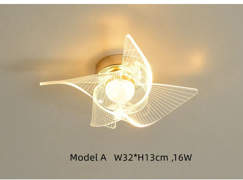 Gold Nordic Ceiling Light With Efficient LED