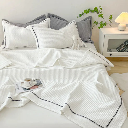 Decorbites™ Koreanischer Stil Blasen-Garn-Quilted Sommerbettwäsche-Set