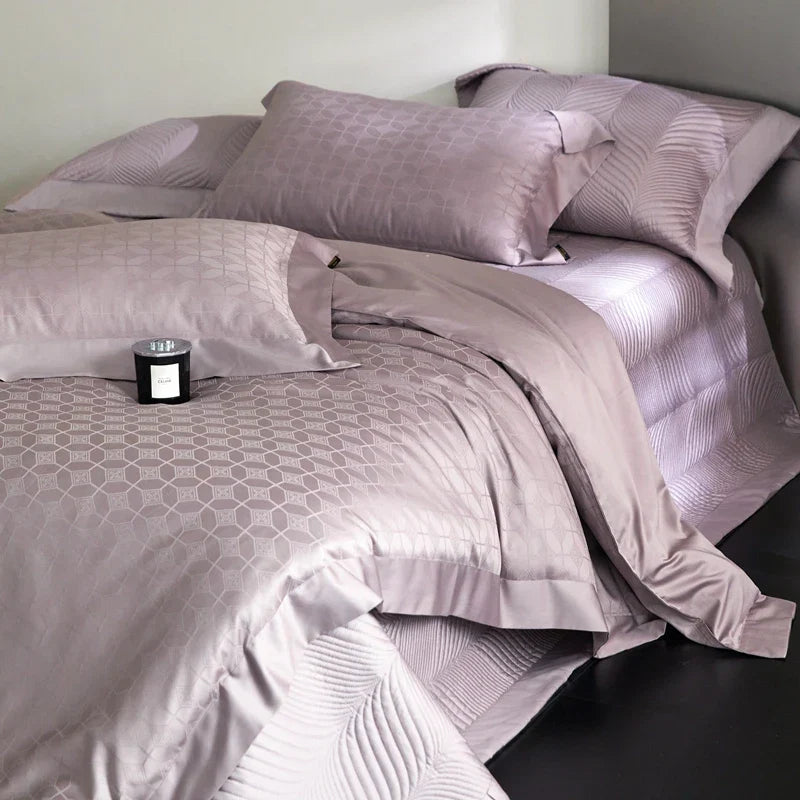 Embroidered Cotton Bedding Set 1000TC Full Size