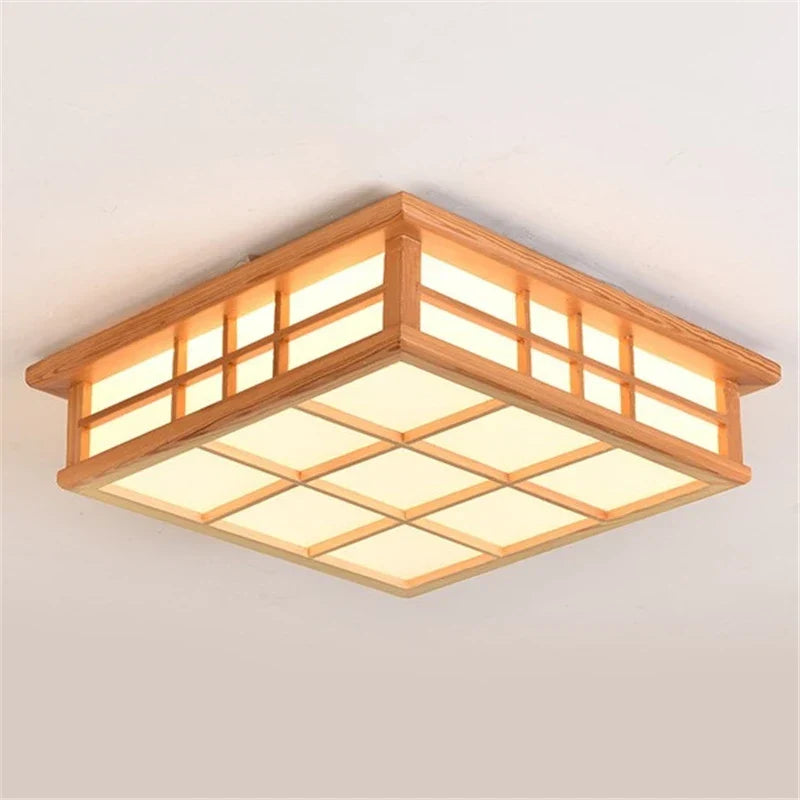 Decorbites™ Japanische Holzkantige LED-Deckenleuchten für modernes Wohnzimmer und Küche