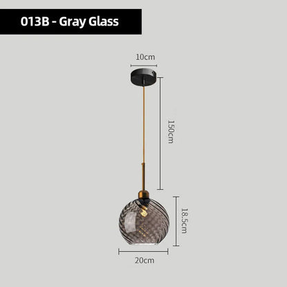 DecorBites™ Glass Chandelier Pendant Lights for Bedside, Kitchen, Restaurant, Bar, Home Lighting