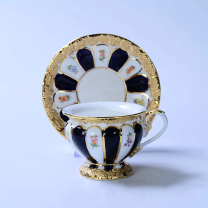 Decorbites™ Geprägtes Gold Bone China Teetassenservice-Set, Deutsches Design Trinkgeschirr
