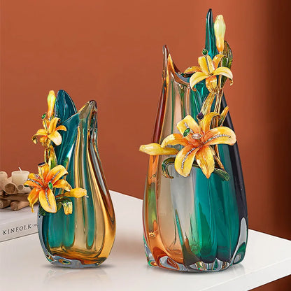 Decorbites™ Handgefertigte Emaille-Vase für die Dekoration von Wohnzimmer-TV-Schrank und Weinschrank