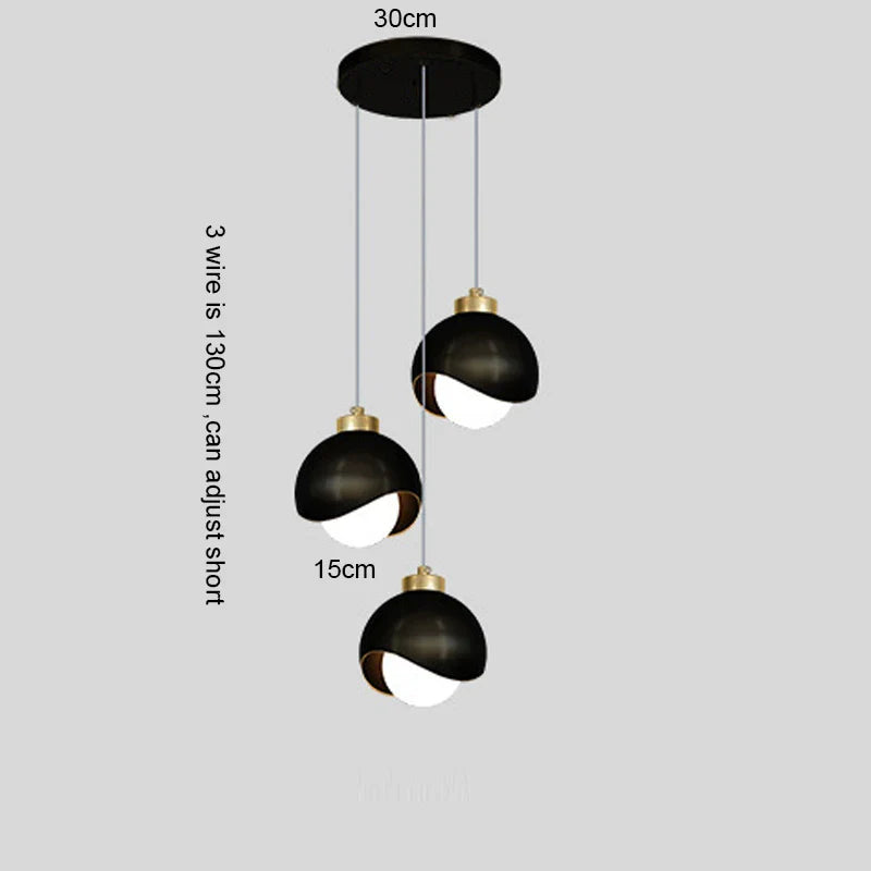 Modern Glass Globe Pendant Light