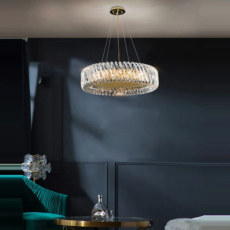 Gold LED Trend Chandelier