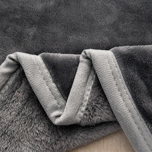 DecorBites™ Cozy Flannel Blanket: Multi-Functional Sofa Cover for Adults