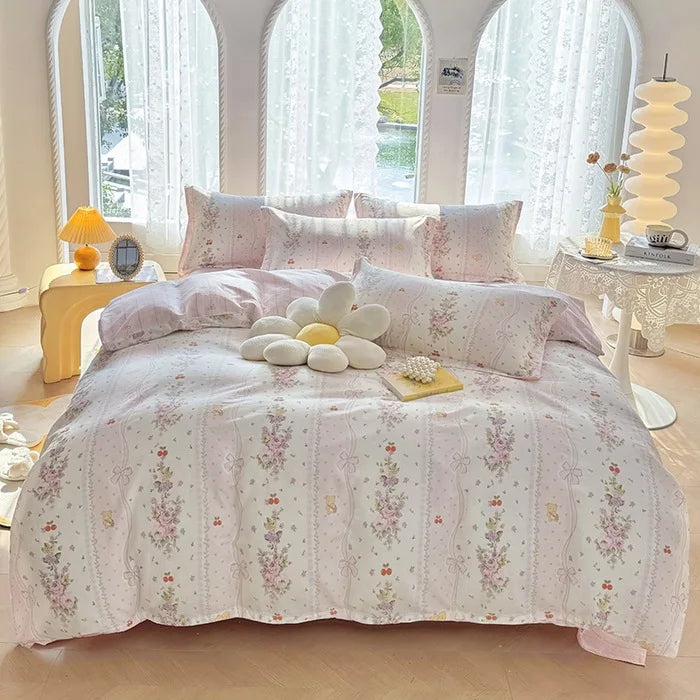 Decorbites™ Baumwoll-Bettwäsche-Set mit Druck für süßen, gemütlichen Schlaf