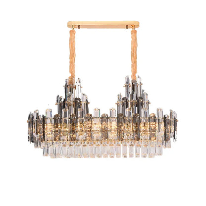 DecorBites™ Dimmable Crystal Chandelier Lighting for Living Room