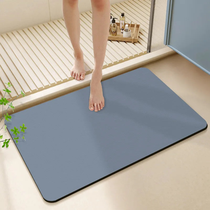 Decorbites™ Diatomeenerde-Badteppich: Super saugfähige rutschfeste Matte für Badezimmer & Toiletten