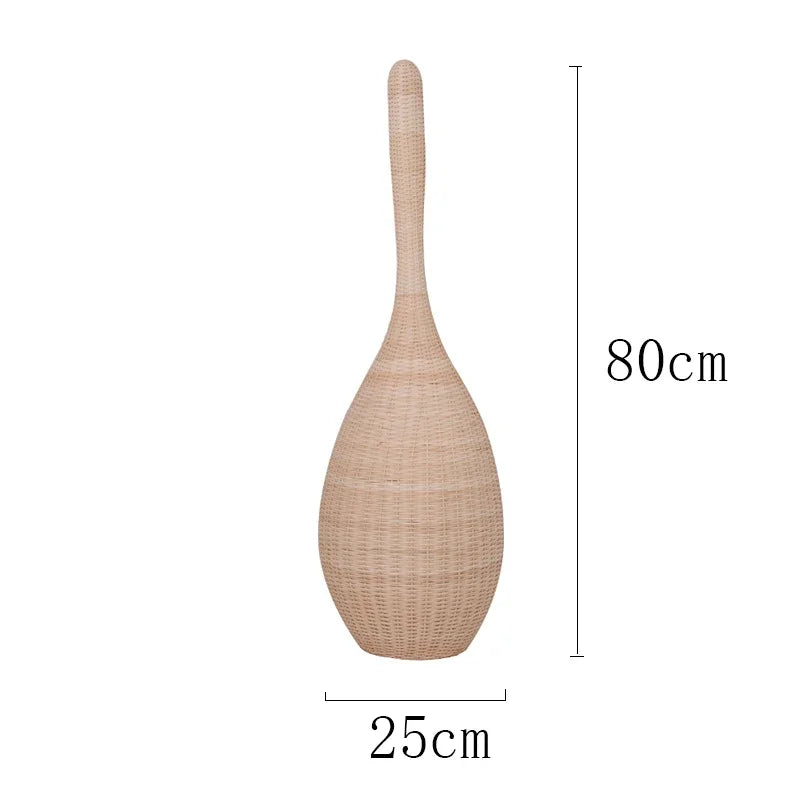 Decorbites™ Bambus-Bodenleuchte: Einzigartige Rattan-Lampe für Wohnzimmer, Schlafzimmer und Teehäuschen-Dekoration