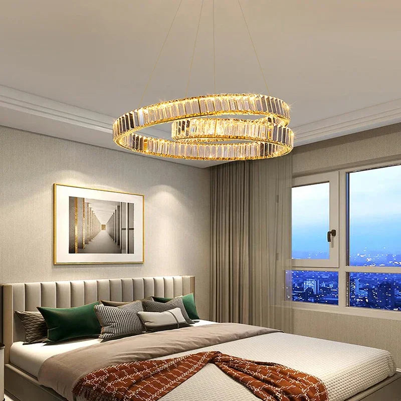 Decorbites™ Crystal-LED-Pendantleuchten: Moderner Luxus-Kronleuchter für Wohn- und Esszimmer