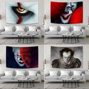 Decorbites™ Halloween-Psychedelische Wandteppich-Vorhänge für Horrorfim-Hausdekoration