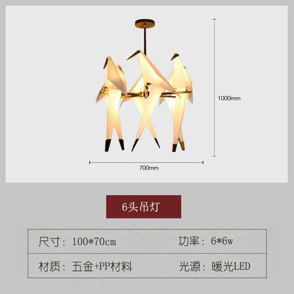 DecorBites™ Bird Design LED Hanging Chandelier for Dining and Living Spaces
