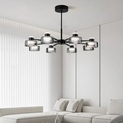 Decorbites™ Glas-LED-Kronleuchter: Modernes minimalistisches Kupfer-Pendant-Licht für Wohnzimmer und Schlafzimmer