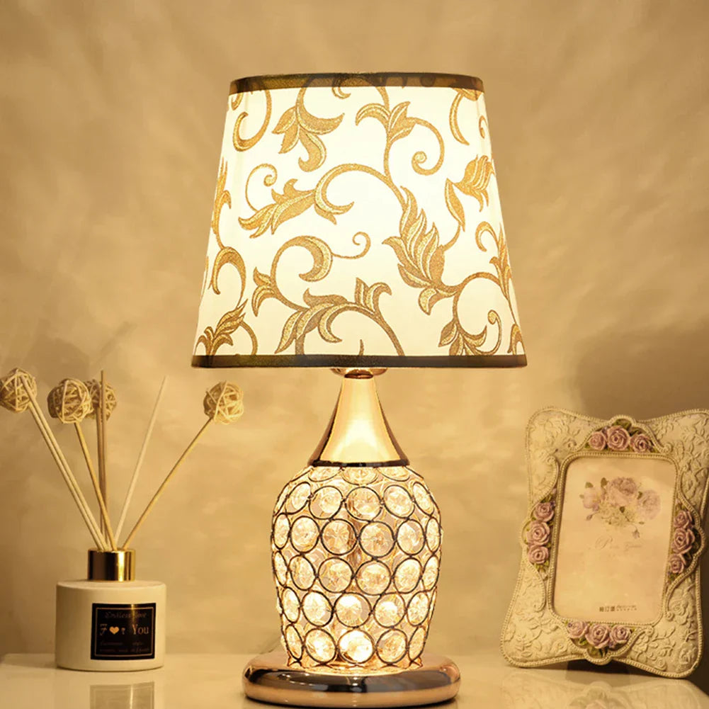 DecorBites™ Crystal Bedroom Table Lamp: Modern, Romantic, Decorative Lighting