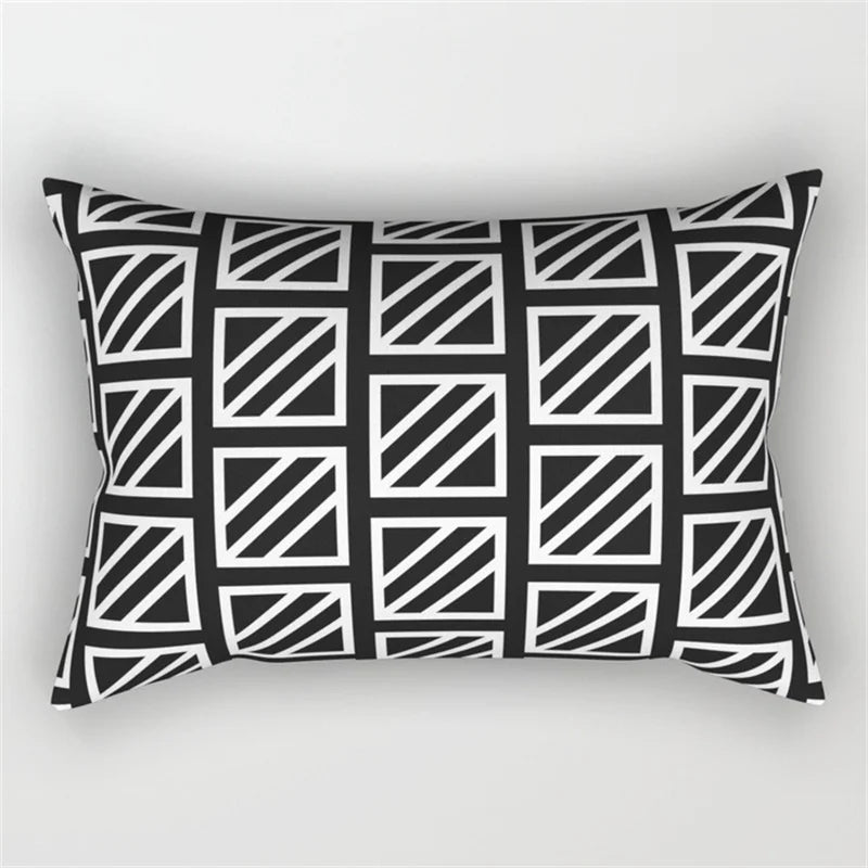 Decorbites™ Geometrisches Wellenlinien-Taljen-Kissenbezug-Set