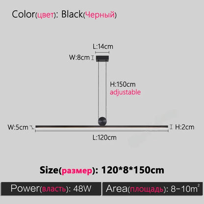 DecorBites™ Dimmable LED Ceiling Chandelier: Modern Minimalist Lighting for Home and Office