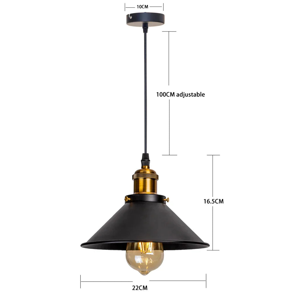 Decorbites™ Industrielle Retro-LED-Hängeleuchter-Pendant-Lampe für Heim-Esszimmer, Bar und Restaurant-Dekoration