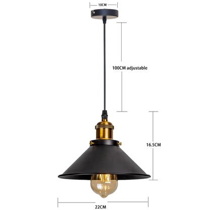 Decorbites™ Industrielle Retro-LED-Hängeleuchter-Pendant-Lampe für Heim-Esszimmer, Bar und Restaurant-Dekoration