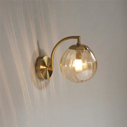 Decorbites™ Farbige Glasball-Wandlampe LED für Schlafzimmer Wohnzimmer Treppenbeleuchtung