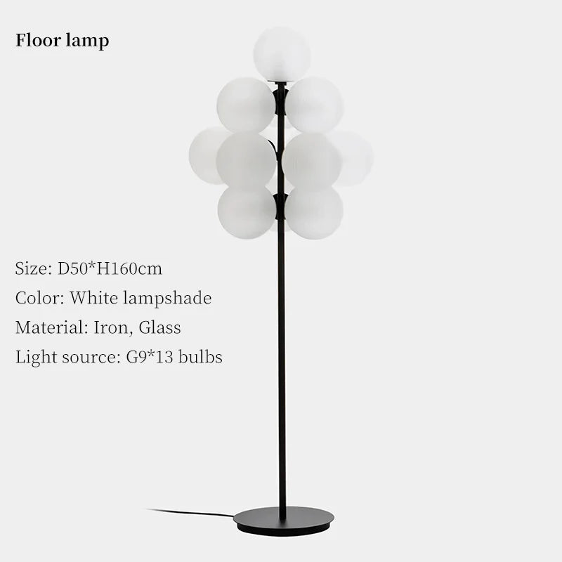 Decorbites™ Trauben-Kronleuchter: Moderne Glasball-Pendantlampe für Wohnzimmer und Schlafzimmer