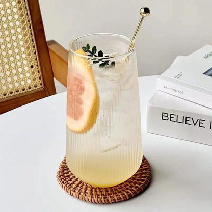 Decorbites™ Glas-Kaffeetassen-Set 500 ml - Retro transparente Teetasse - Trinkgefäß-Kollektion