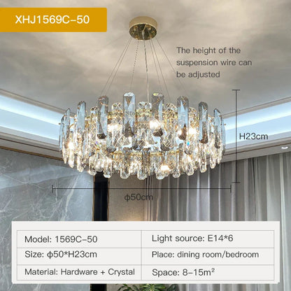 Decorbites™ Kristall-LED-Kronleuchter für gehobene Wohnräume