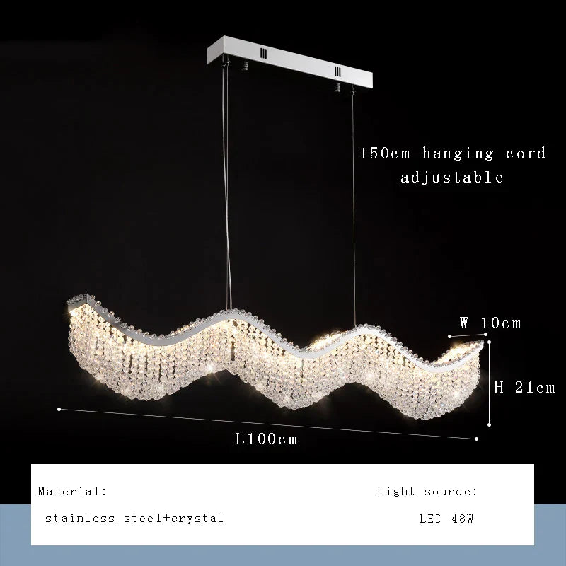 Decorbites™ Kristallperlen-Kronleuchter LED-Lichter für modernes luxuriöses Wohnraumausstattung & Schlafzimmer