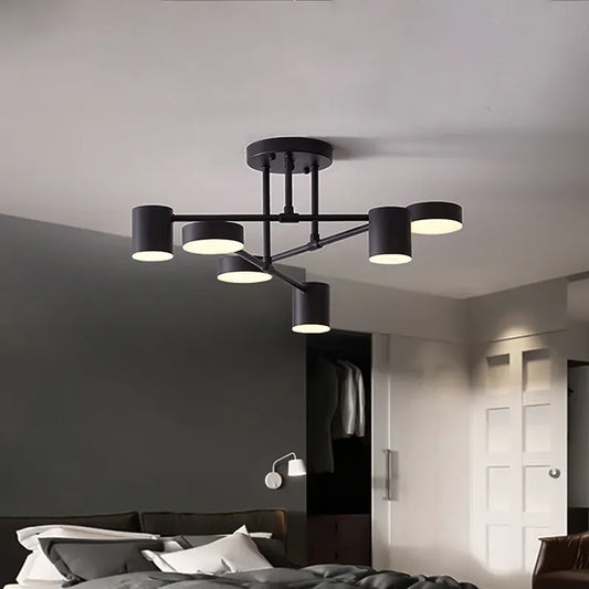 DecorBites™ LED Ceiling Chandelier: Modern Light Fixture for Living Room, Bedroom, Hall - Indoor Home Decor