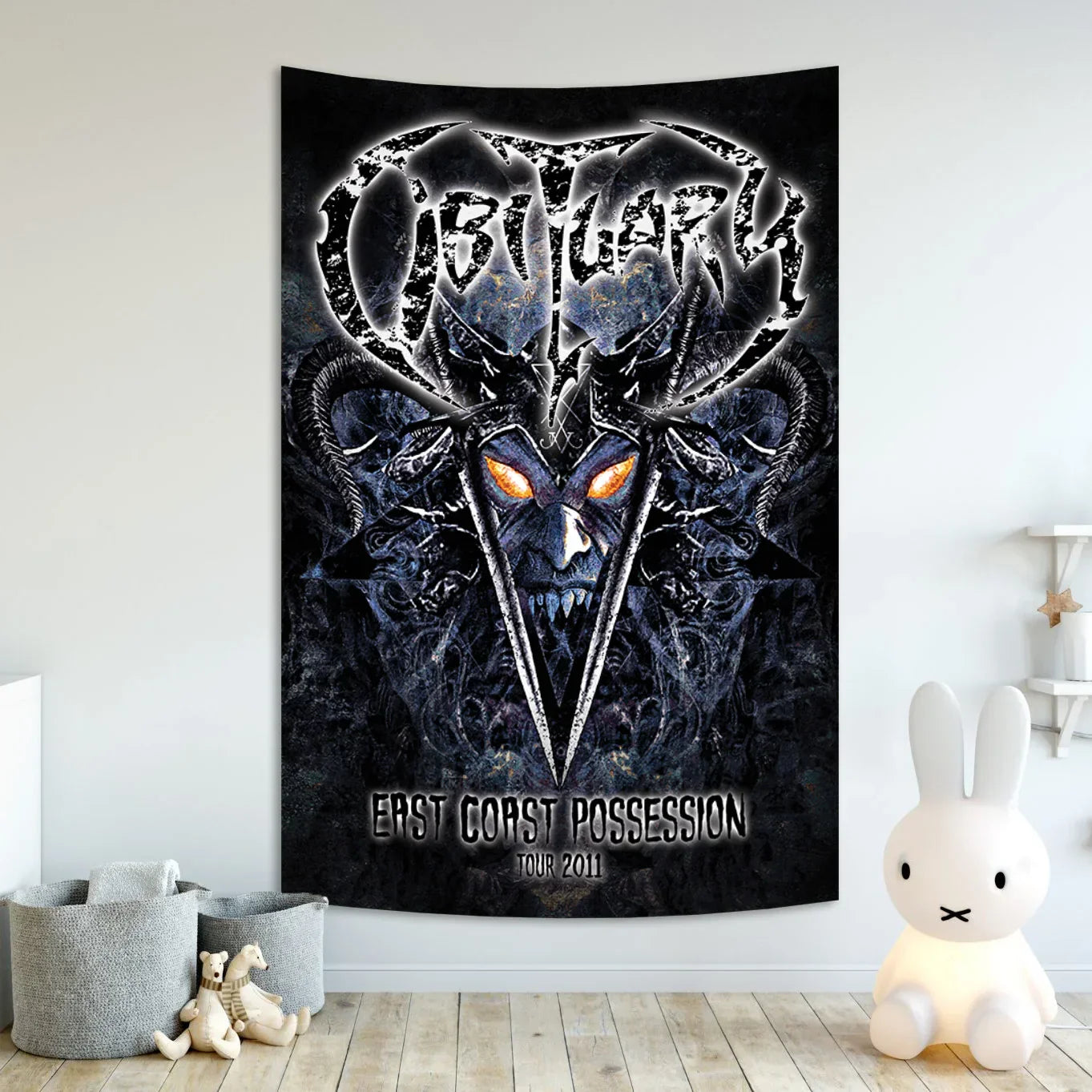 DecorBites™ Death Metal Tapestry Home Decor Poster Living Room Banner Flag