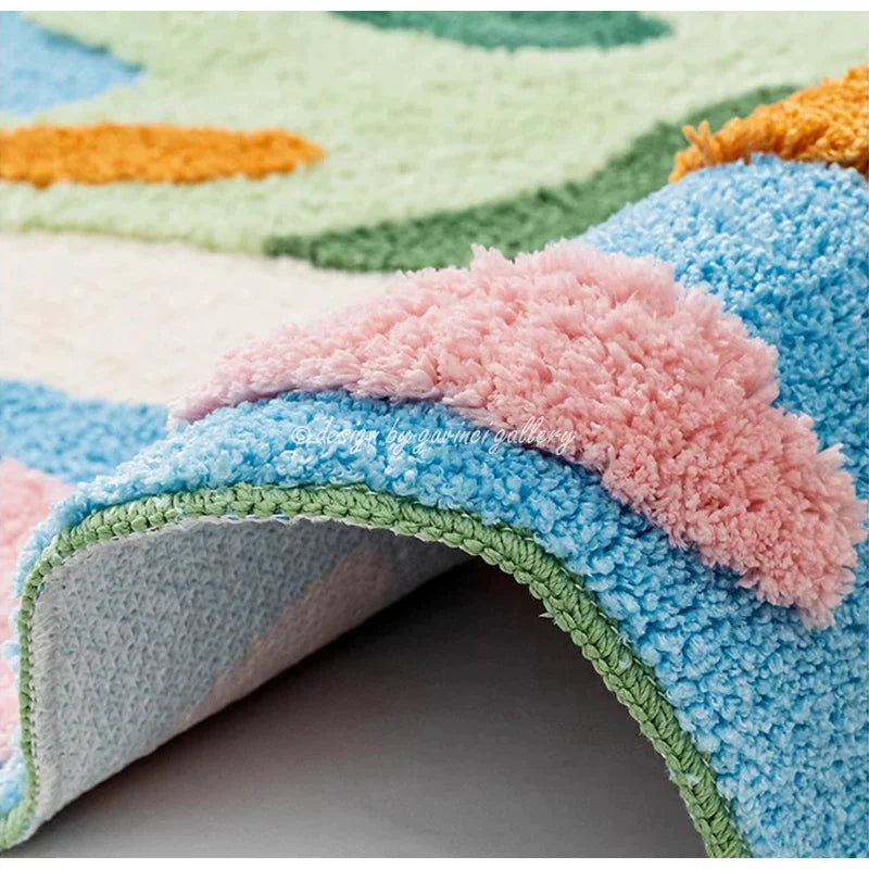 DecorBites™ Luxe 3D Hand Tufted Moss Carpet - Children's Room Irregular Rug