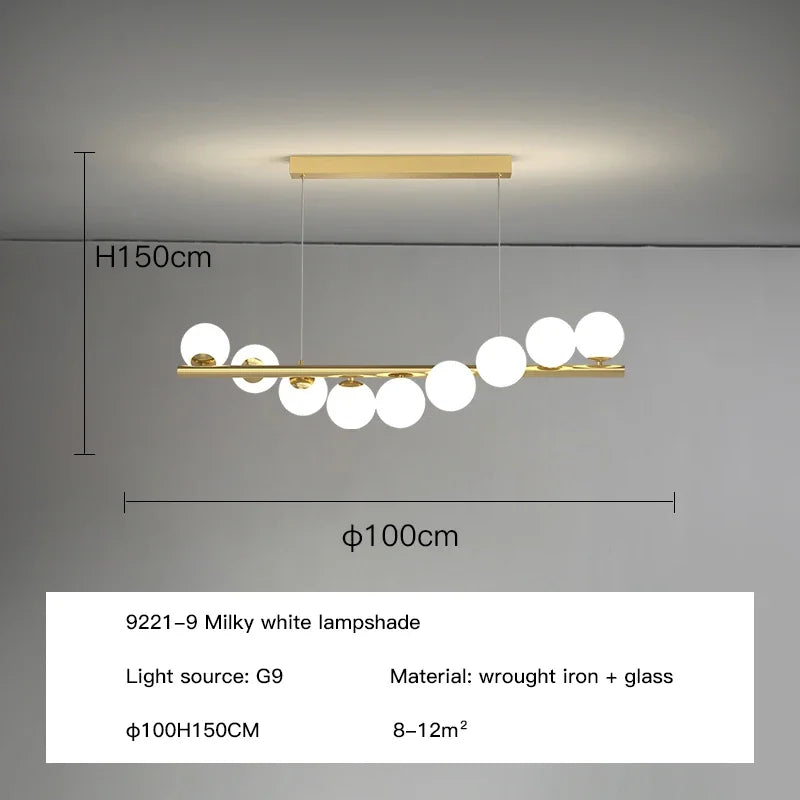 Decorbites™ Glas-Kugeln LED-Deckenleuchter G9 Hängeleuchten für die Hausdekoration