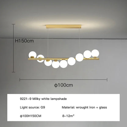 Decorbites™ Glas-Kugeln LED-Deckenleuchter G9 Hängeleuchten für die Hausdekoration