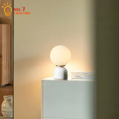 Decorbites™ Sahne-Wind-Marmor-Tischleuchte LED G9 Einfaches Designer-Schreibtischlicht